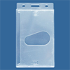 Прозрачный карман из жесткого пластика для хранения пластиковых карт, вертикальный, 60х100 мм