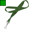 Лента для бейджа с карабином, ширина 16 мм, зеленая