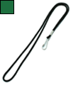 Шнурок для бейджей с карабином, зеленый