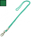 Шнурок для бейджей с карабином клешня, зеленый